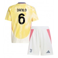 Juventus Danilo Luiz #6 Fußballbekleidung Auswärtstrikot Kinder 2024-25 Kurzarm (+ kurze hosen)